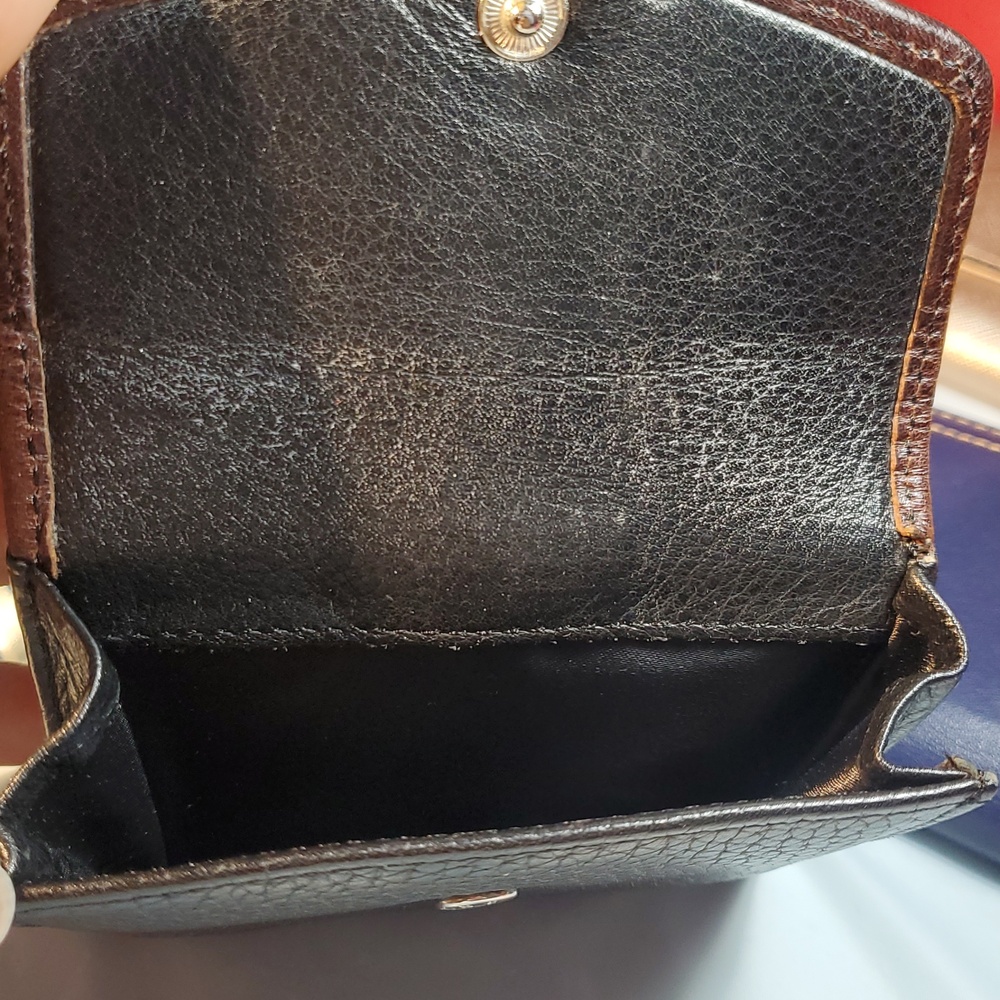Brighton Brown and Dark Brown Leather Wallet - Picture 3 of 5
